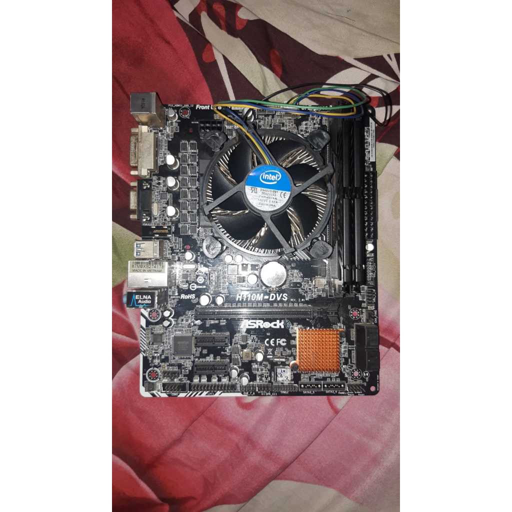 Paketan Motherboard Asrock H110M | Intel Pentium G4560 | RAM 8GB