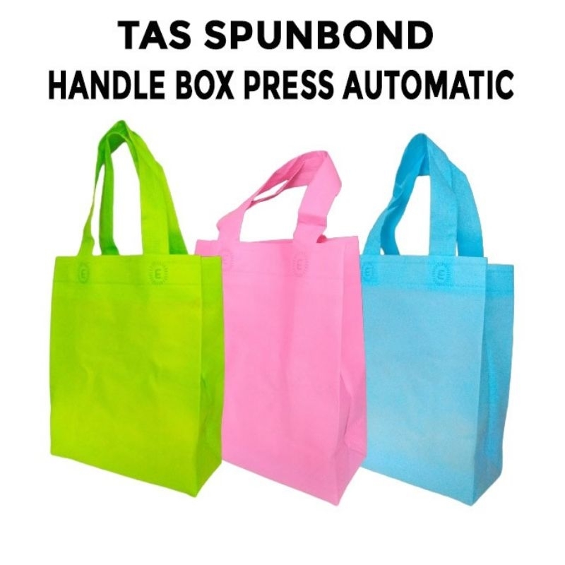 

Tas Polos Spunbond Handle Box Press Automatic 20X30 / 25X9 - Isi 20