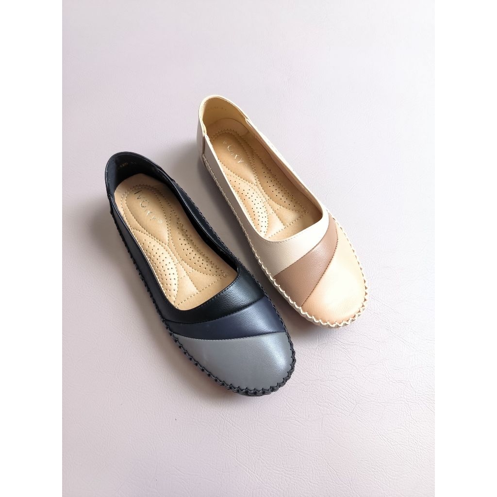 IVORY Sepatu Wanita Flat Ukuran Jumbo Sole Karet BJ9320