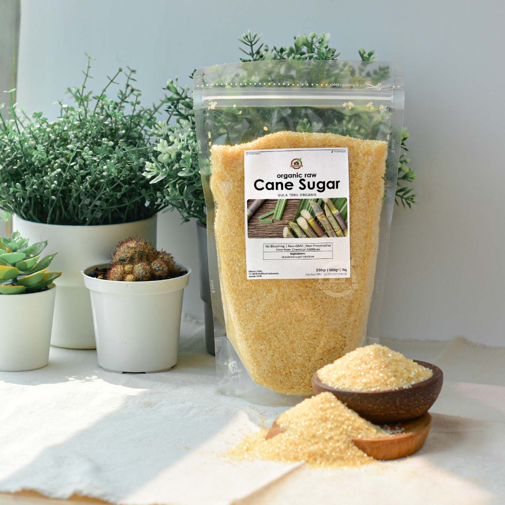 

Organic Raw Cane Sugar / Gula Tebu Organik 500 Gr