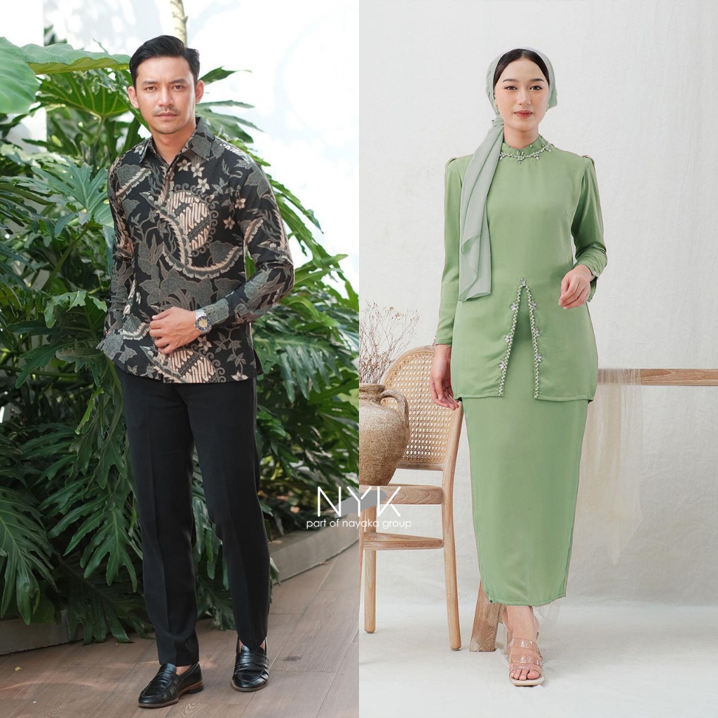 TERBARU - COUPLE FURING HANNAH KURUNG MELAYU  - Tunik melayu dan Kemeja Batik Lapis Furing - Couple Kondangan - Outfit Lamaran - Outfit Seragaman Sekeluarga - Outfit Sarimbitan