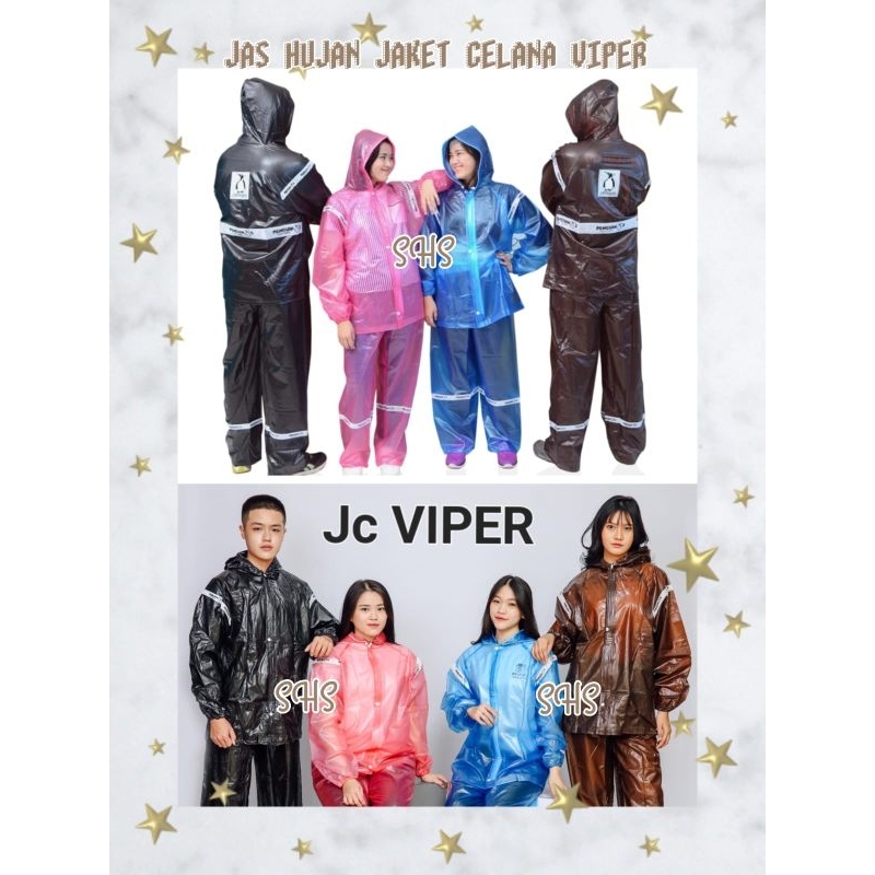 JAS HUJAN PINGUIN JAKET CELANA VIPER