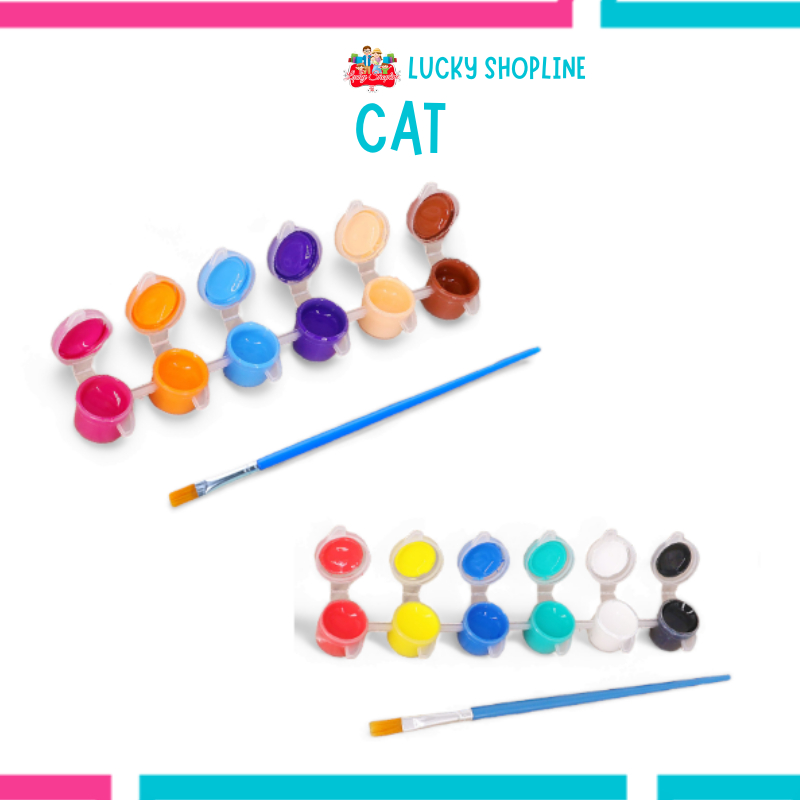 

[BIG SALE] Cat Lukis / Akrilik / Acrylic Paint Set 6 Warna / Cat Akrilik Kanvas Lukis Canvas Paint Acrylic Color 3 ml
