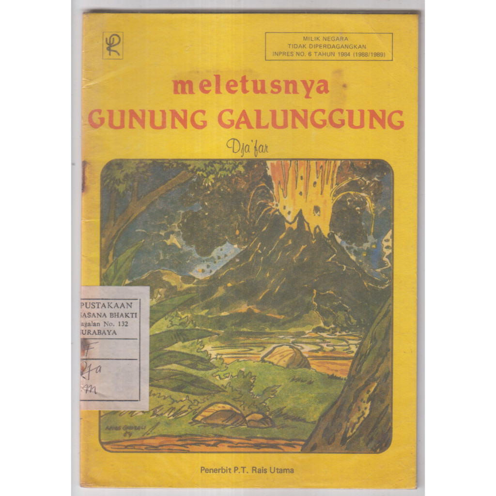 BUKU DJAFAR - MELETUSNYA GUNUNG GALUNGGUNG