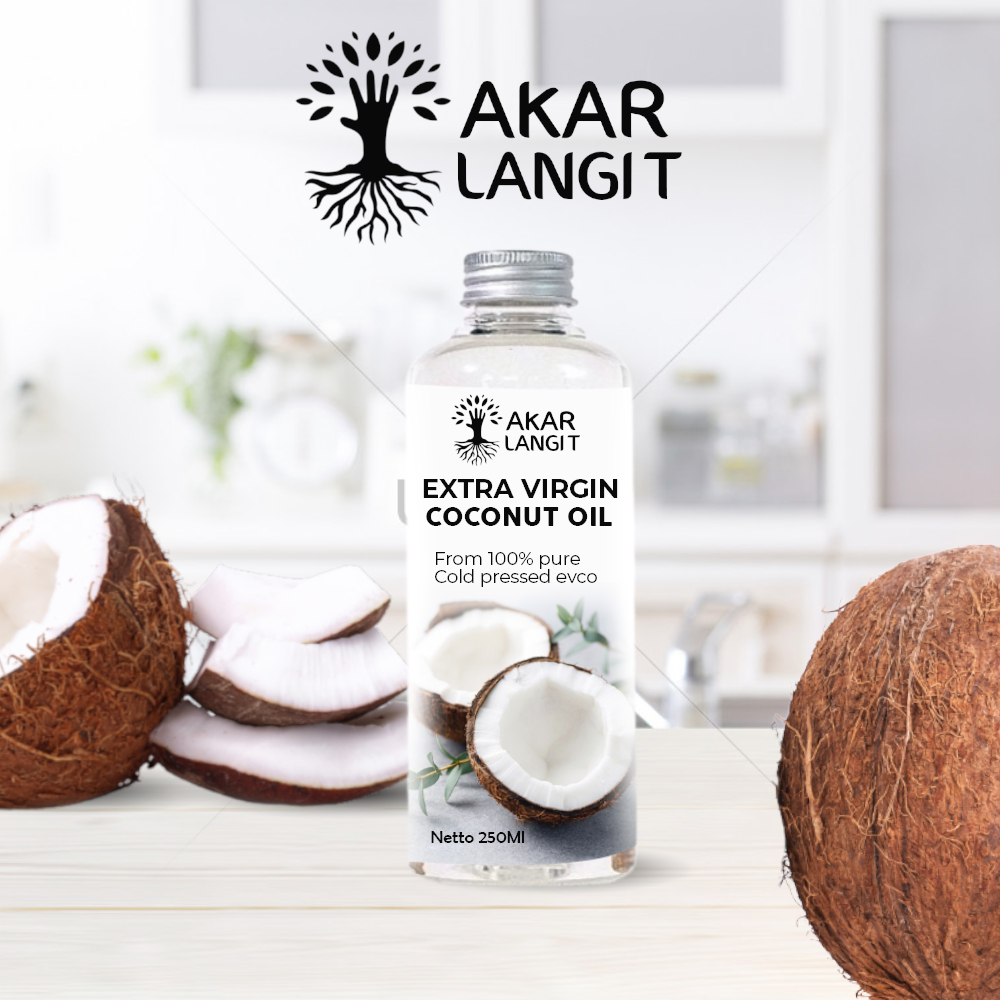 

Virgin Coconut Oil 250ml VCO - Minyak kelapa Murni Original AKARLANGIT