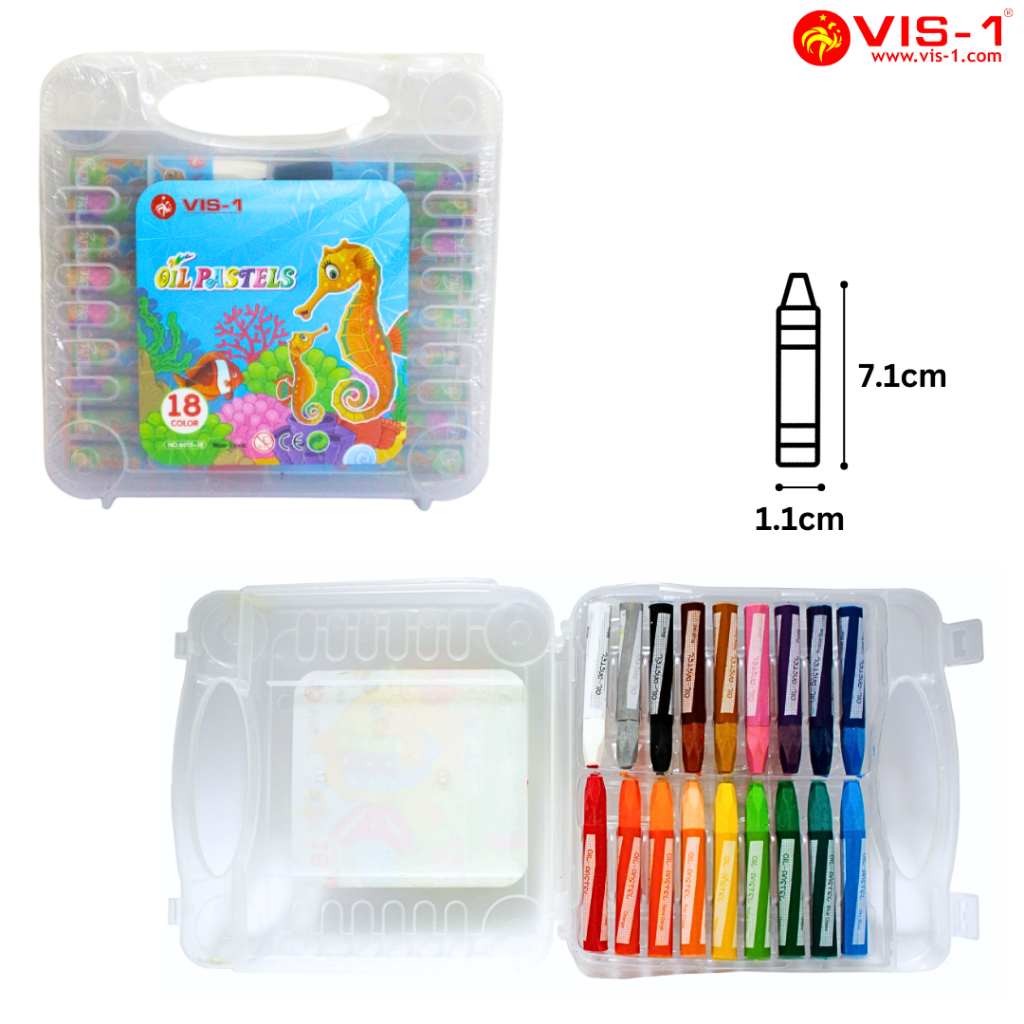 

Krayon VIS-1 18 Warna / Oil Pastel Crayon