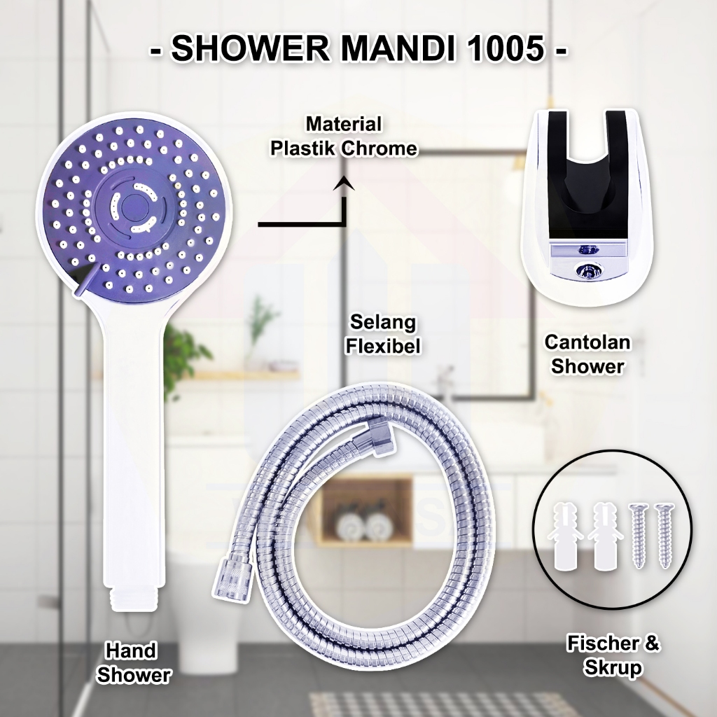 SHOWER MANDI 1005 / SHOWER KAMAR MANDI / HAND SHOWER KEPALA SHOWER SHOWER MURAH AWET BERKUALITAS