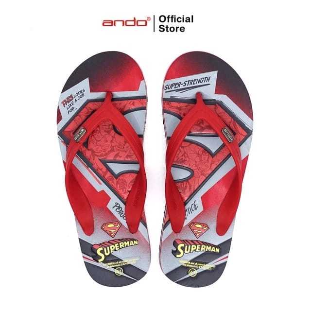 ANDO SUPERMAN Spm 2302 Sandal Jepit Pria Sendal Ando Character Original