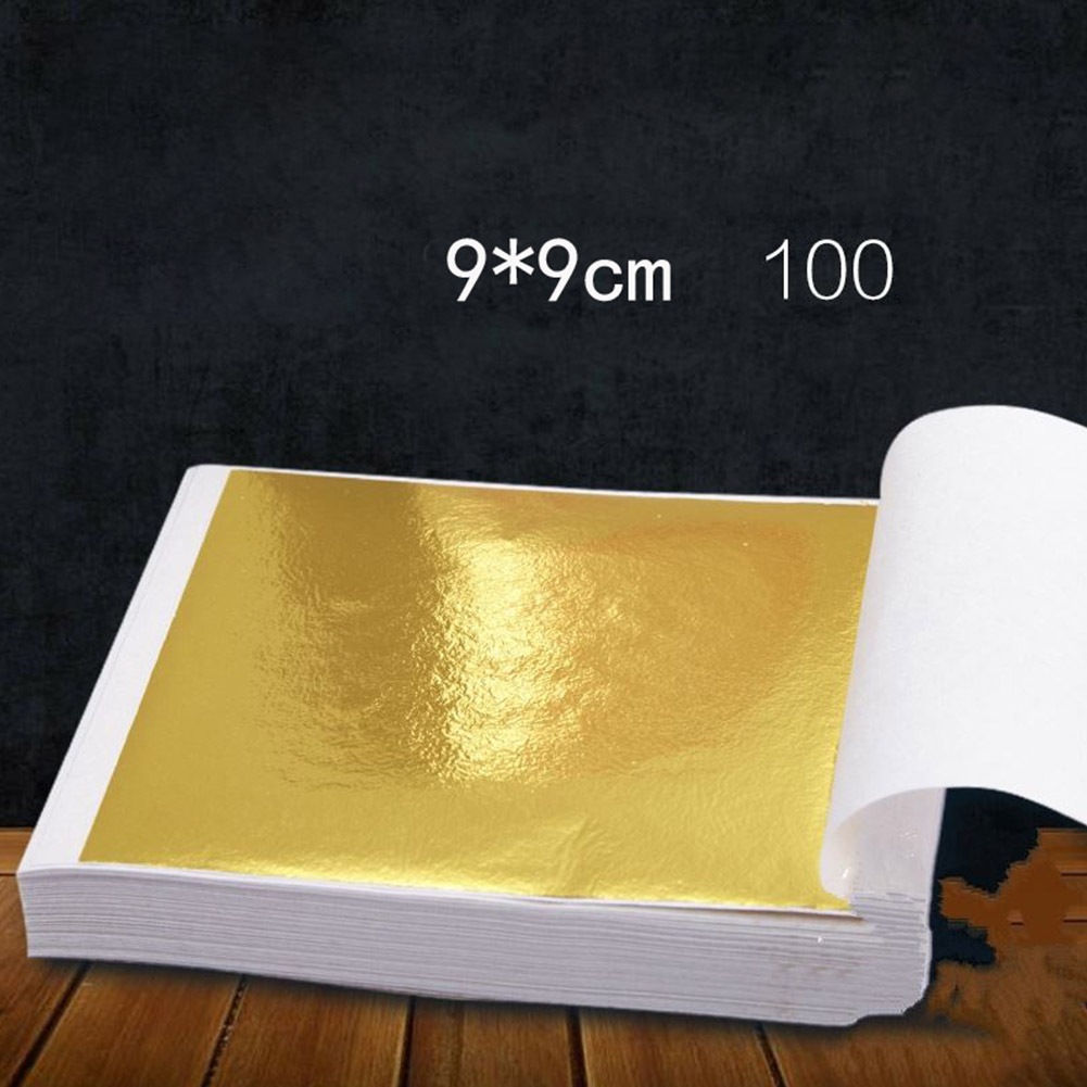 

[10pcs] SHEETS GOLD FOIL 24K IMITASI GOLD LEAF FOIL SHEETS