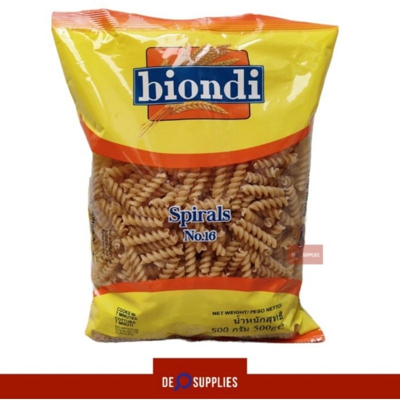 

Biondi Spirals Pasta No.16 500gr - Spiral Fusilli Mie Italy