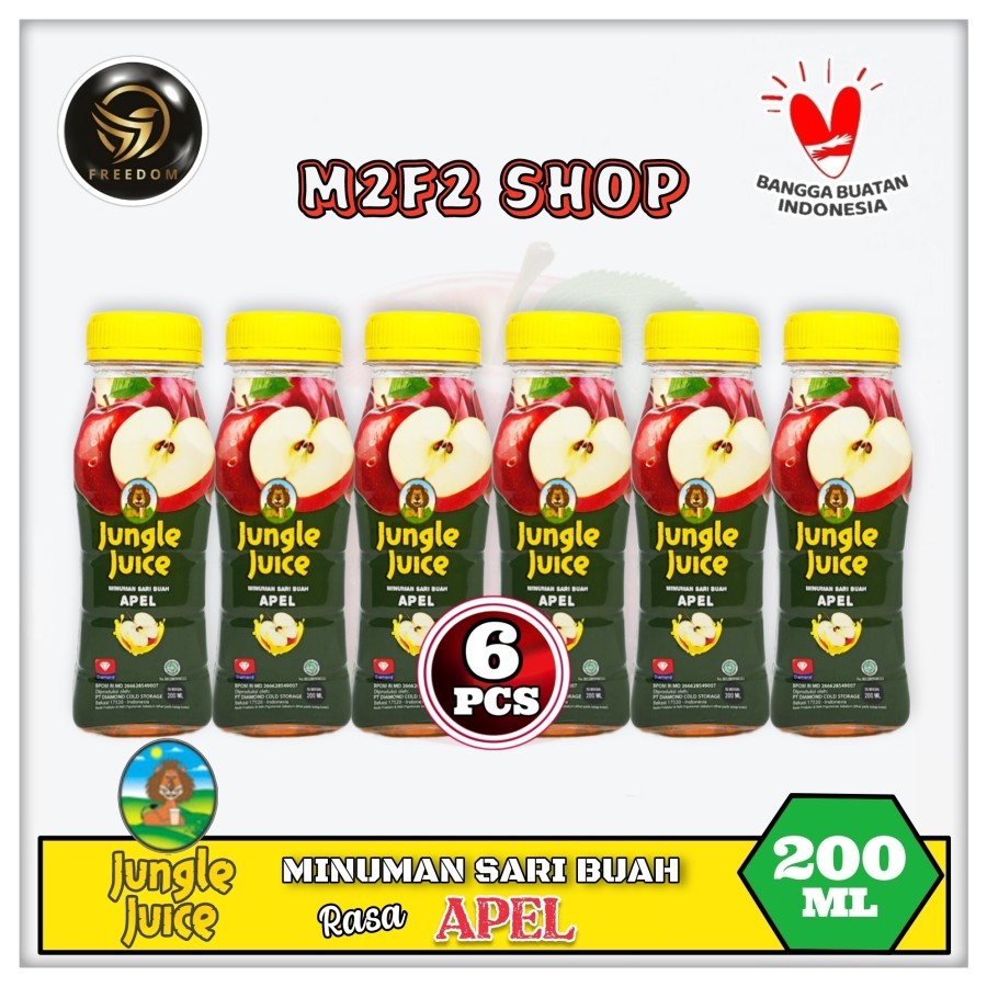 

Diamond Jungle Juice Apple | Jus Apel Botol Pet - 200 ml (Kemasan 6 Pcs)