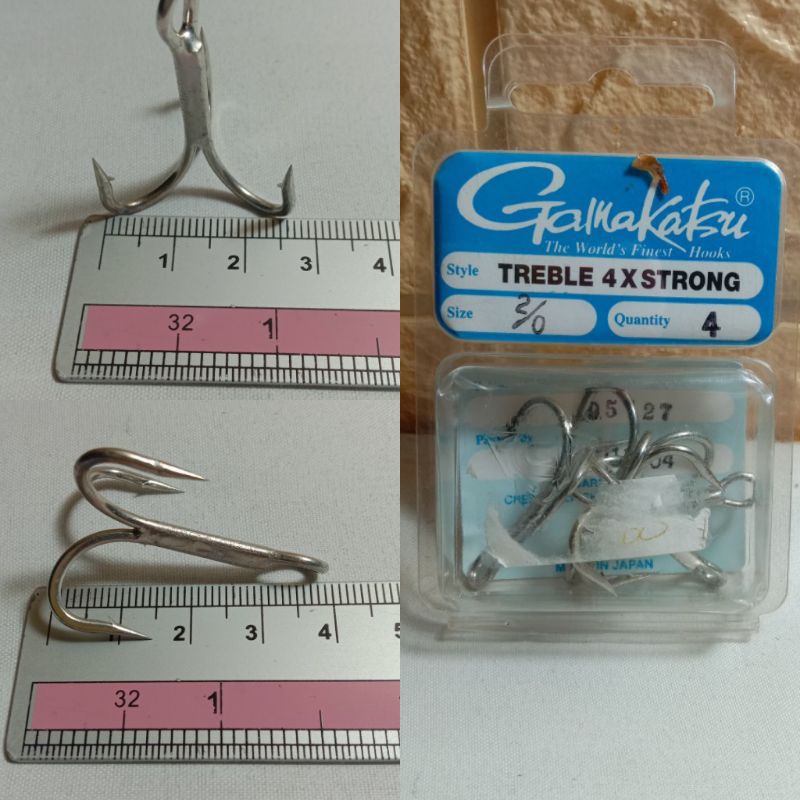 Gamakatsu Treble 4x Strong