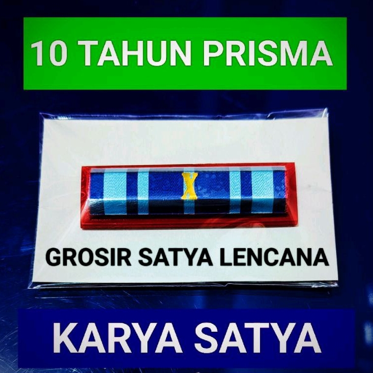 PNS 10 Tahun Prisma.  Satya Lencana Pdh Karya Satya.
