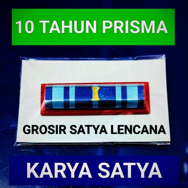 PNS 10 Tahun Prisma.  Satya Lencana Pdh Karya Satya.