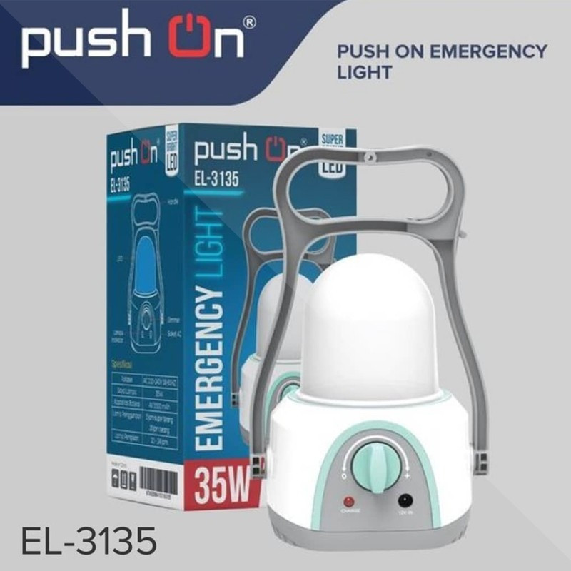 senter led Push On Emergency EL-3135 - lampu emergency senter emergency Push On Emergency EL-3135