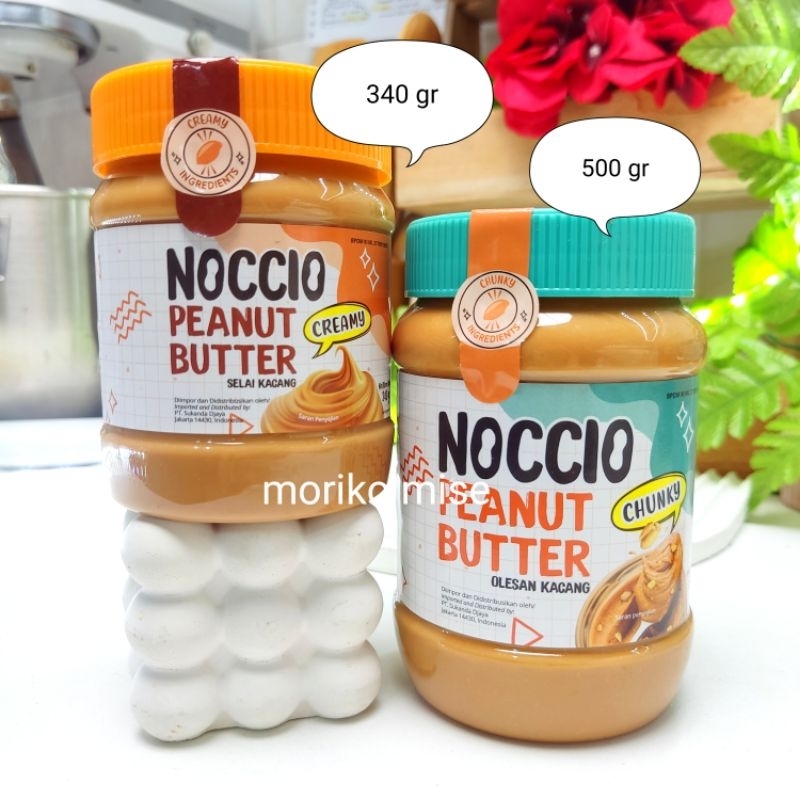 

creamy noccio peanut butter chunky / selai kacang chunky peanut creamy butter 340 gr