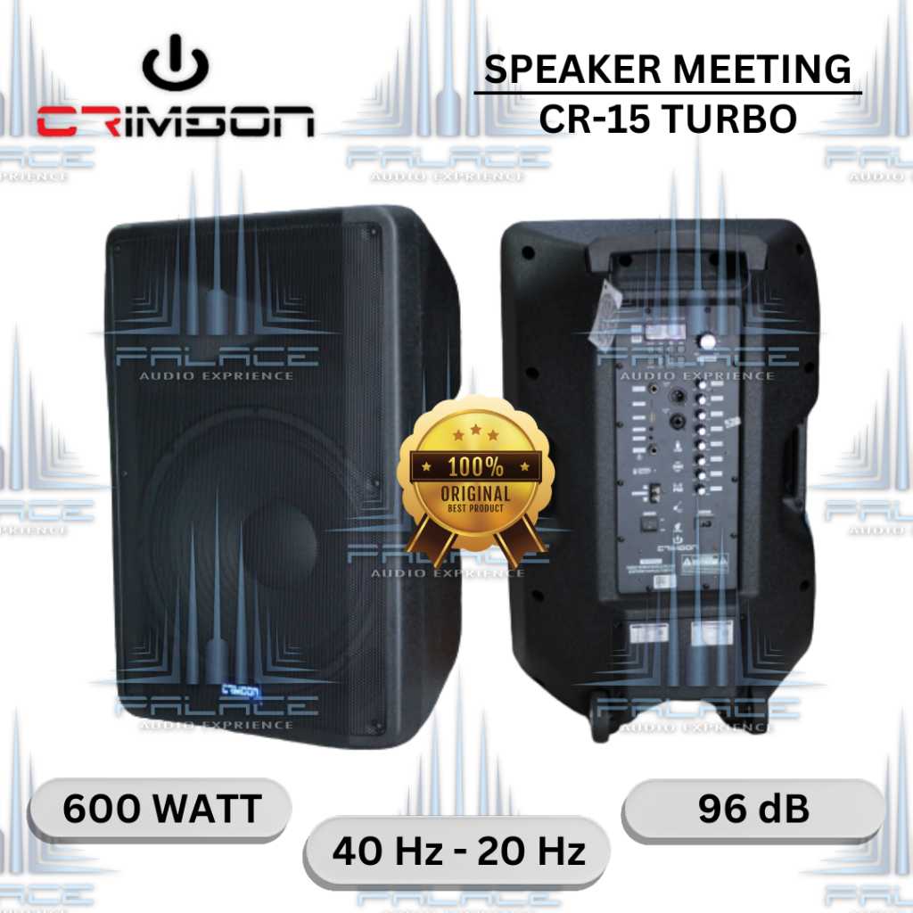 Speaker Portable Meeting - Crimson CR 15 Turbo 15 Inch