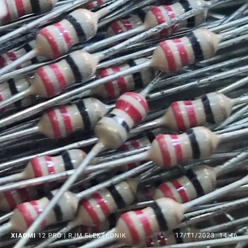 10 pcs resistor 22 ohm 1/8 watt