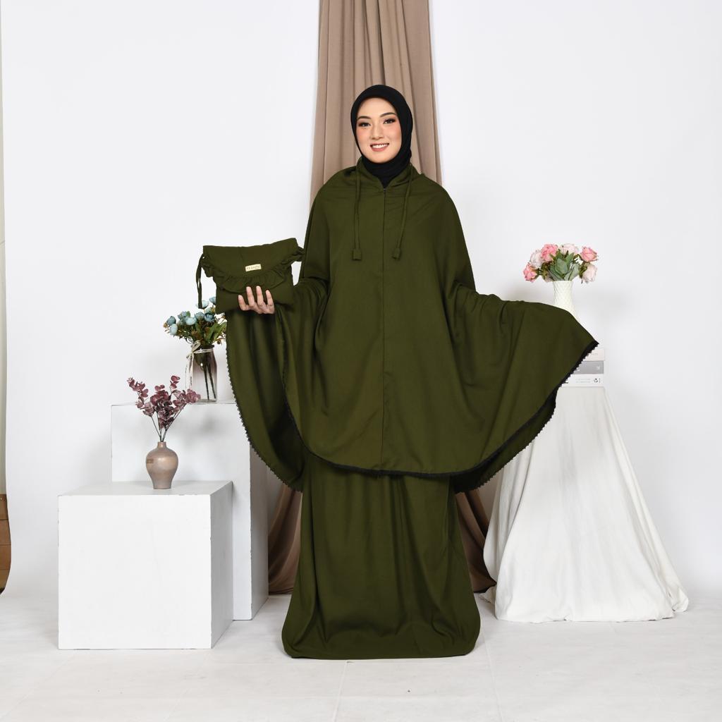 Mukena Ermina 2in1 Dewasa Katun Premium Traveling