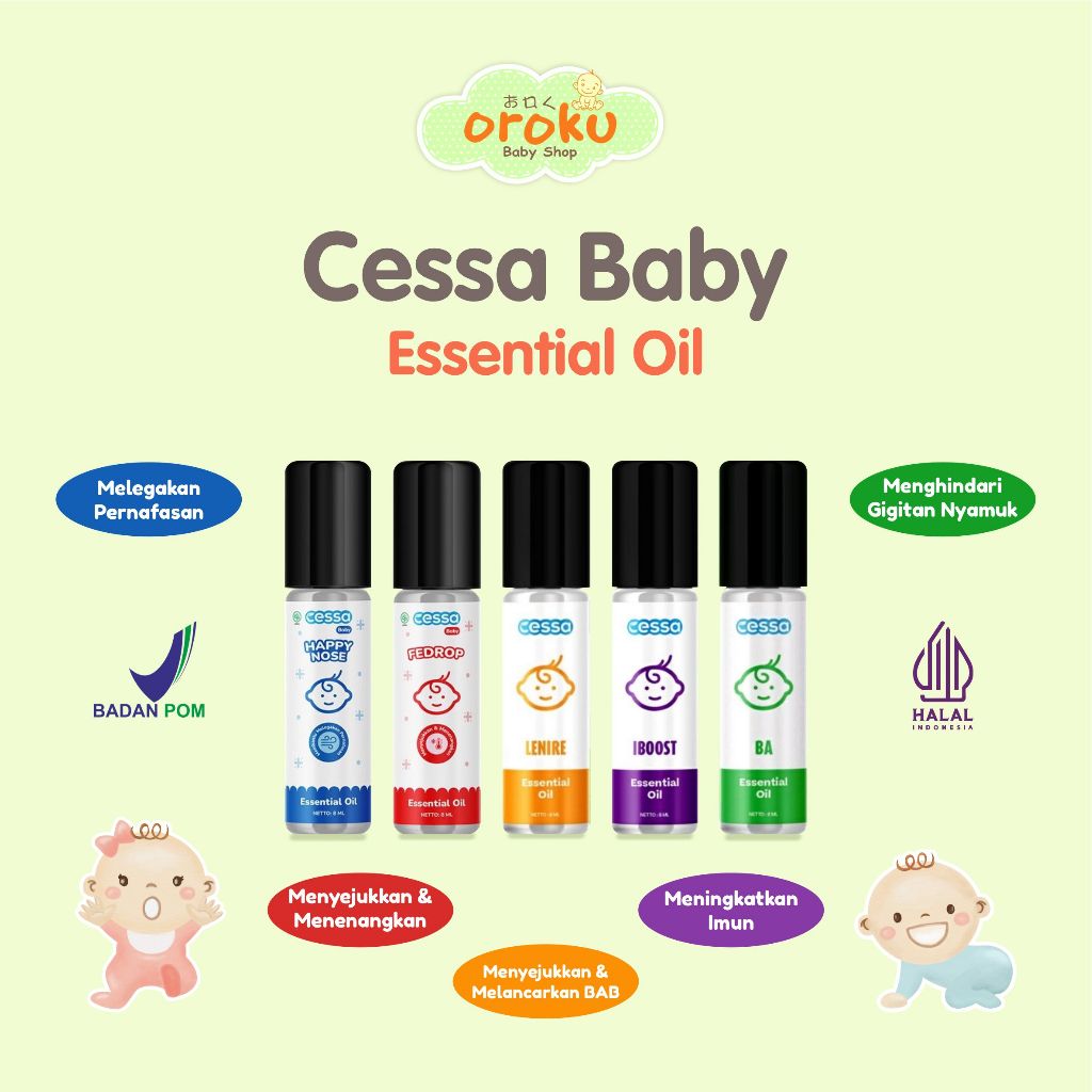 CESSA BABY ESSENTIAL OIL / CESSA KIDS / COUGH N FLU / LENIRE / IMMUNE BOOSTER / FEVER DROP / BUGS AW