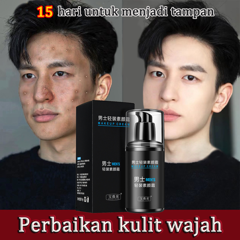 Krim pemutih wajah Pelembab wajah pria Mengecilkan poripori wajah Pelembab wajah kering dan kusam 50