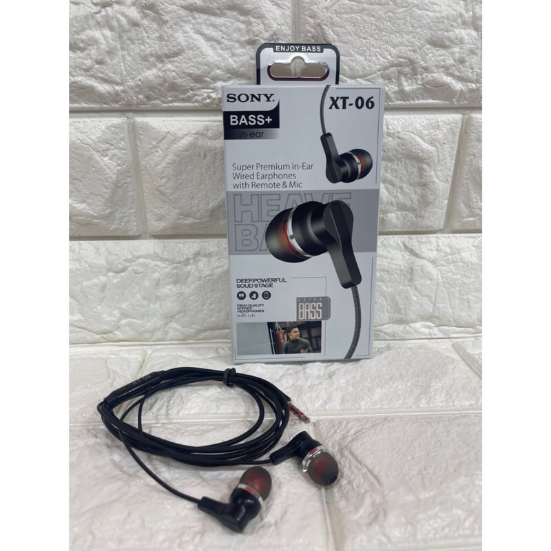 Headset Handsfree Murah Extra Bass + Mic Bisa Buat Telepon XT-05 XT-06 XT-08