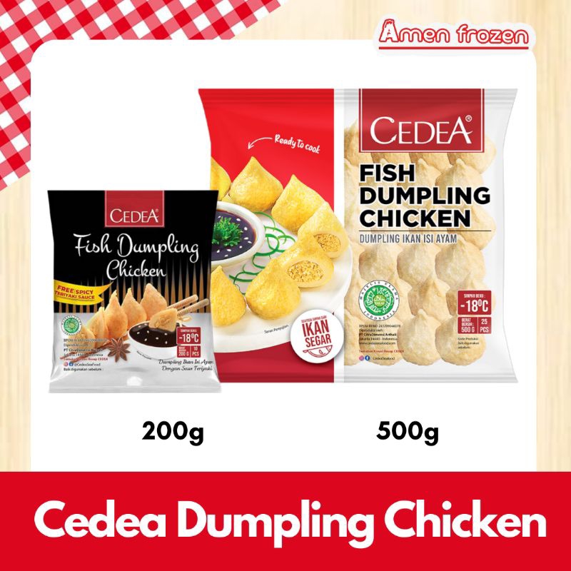 

Cedea Dumpling Chicken Ayam 200g & 500g