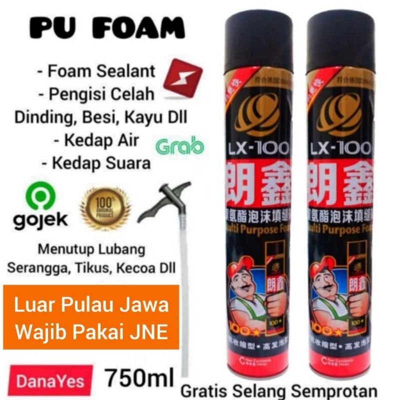 PU FOAM SPRAY / POLYURETHANE FOAM / FOAM SEALANT Polyurethane Foam Sealant Foam PU Foam Kualitas Ter