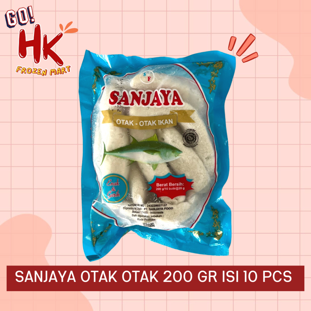 

Sanjaya Otak Otak Ikan 200gr isi 10pcs | otakotak murah meriah sakana isian seblak HK Frozen Mart