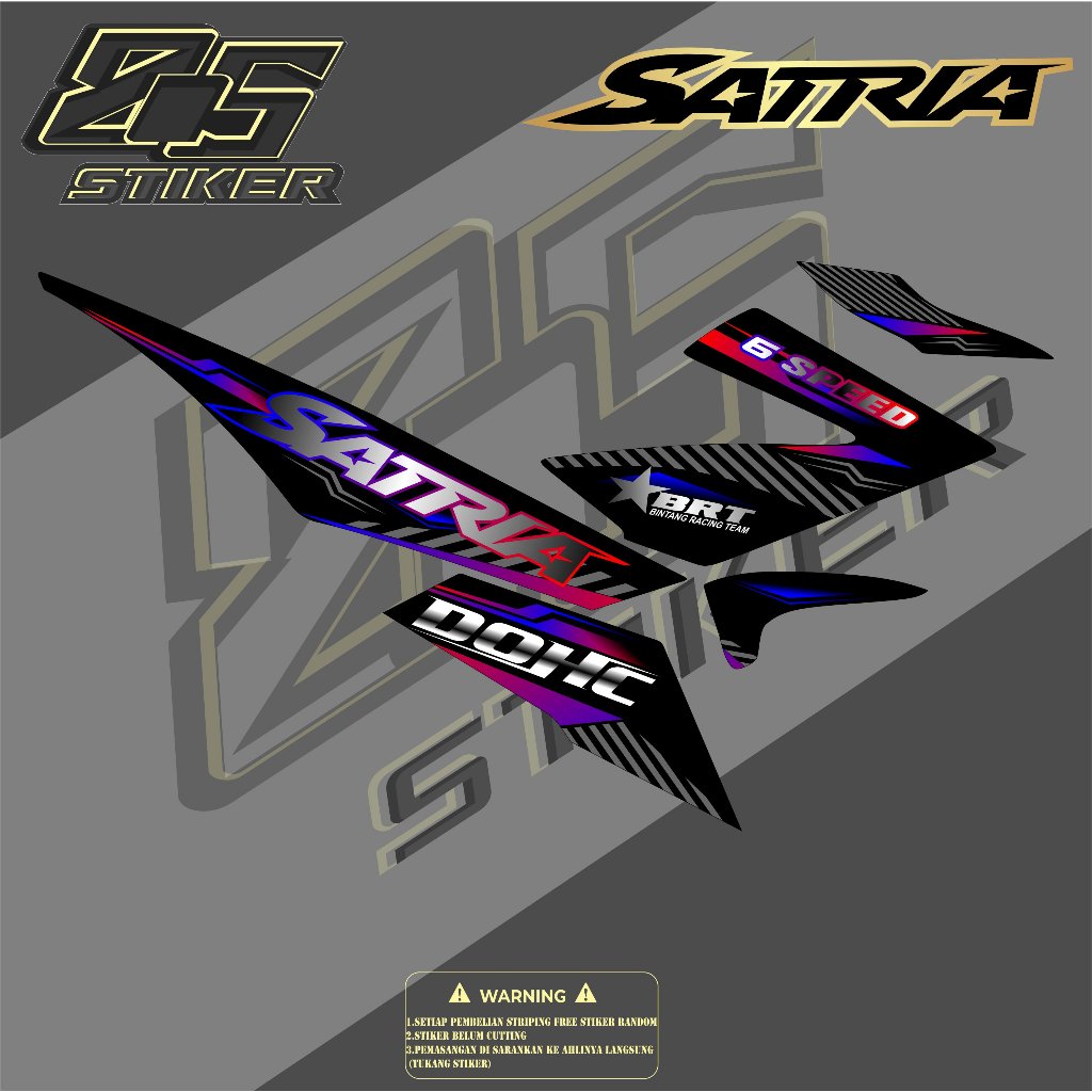 STRIPING SATRIA FU FI NEW - STRIPING SATRIA FU INJECK - FU FI RAINBOW
