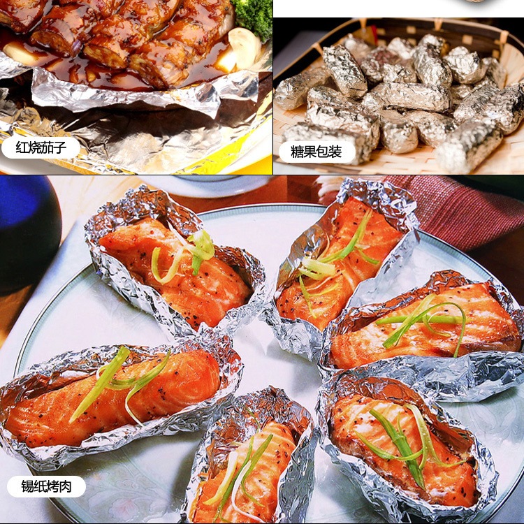 20M kertas aluminium foil pembungkus makanan Foil Heavy duty Roll