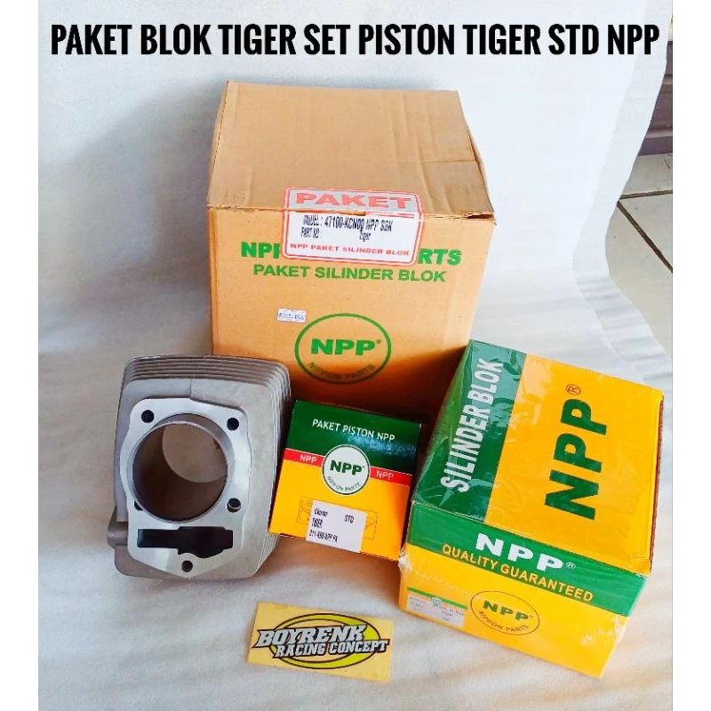 BLOK BORING SEHER SET TIGER SET PISTON STD NPP- BOYRENK