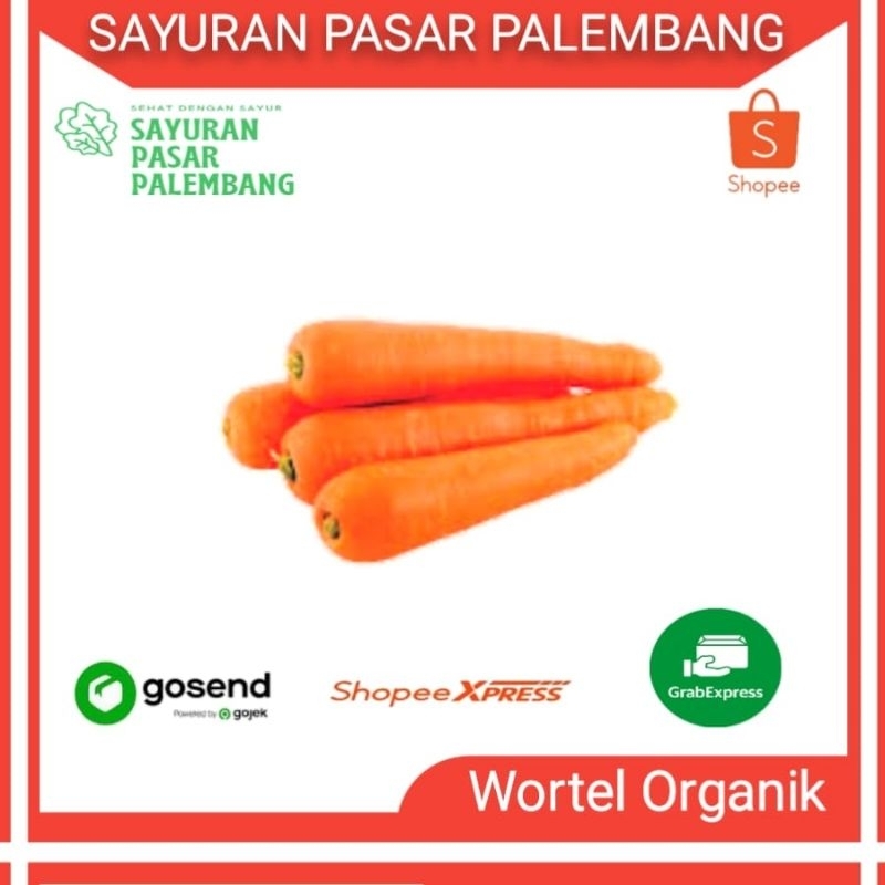 

Wortel Organik segar - Sayuran Pasar Palembang