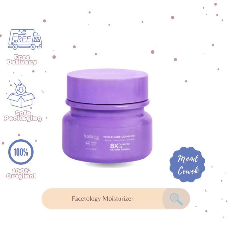 Facetology Triple Care Ceramoist Moisturizer 30ml