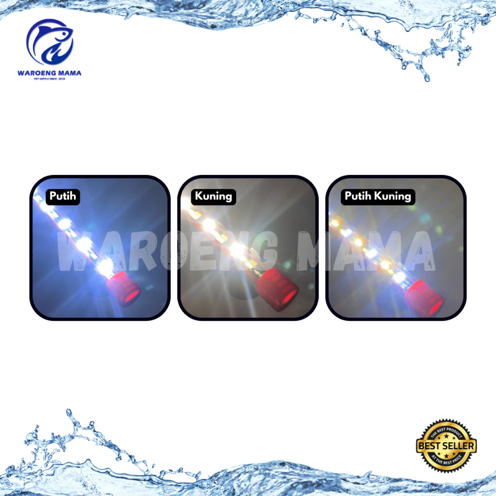 Lampu T4 Ekonomis Led Celup Aquarium Recent Day And Night 3 Mode N20 30 40 50 60 Lampu Aquascape