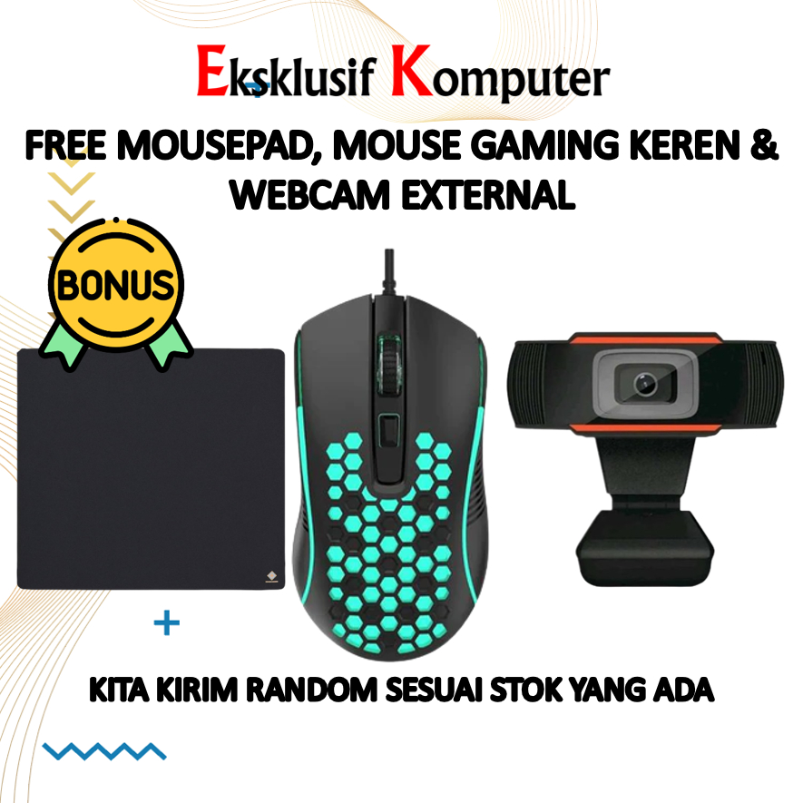 Mousepad & Mouse Gaming & Webcam External