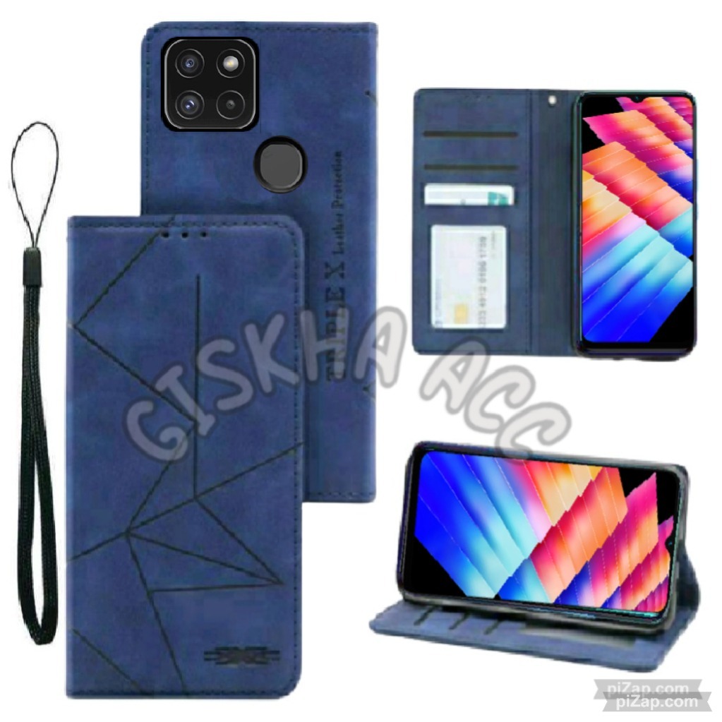 REALME C21Y CASE LEATHER FLIP MAGNET CASE DOMPET HP SARUNG HP CASING HP