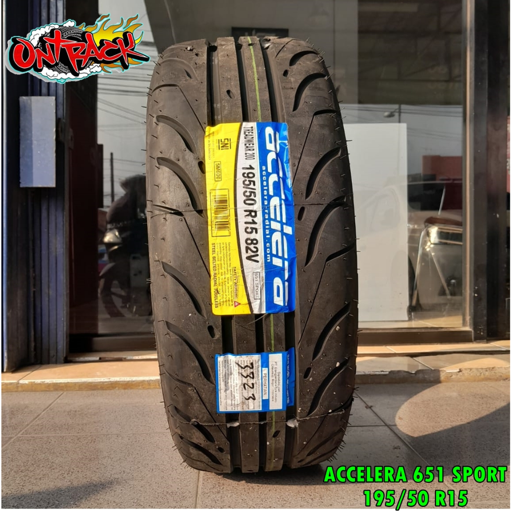 Ban Tubles 195/50 R15 ACCELERA Ban 651 SPORT 195 50 Ring 15 TW200 - Gratis Balancing