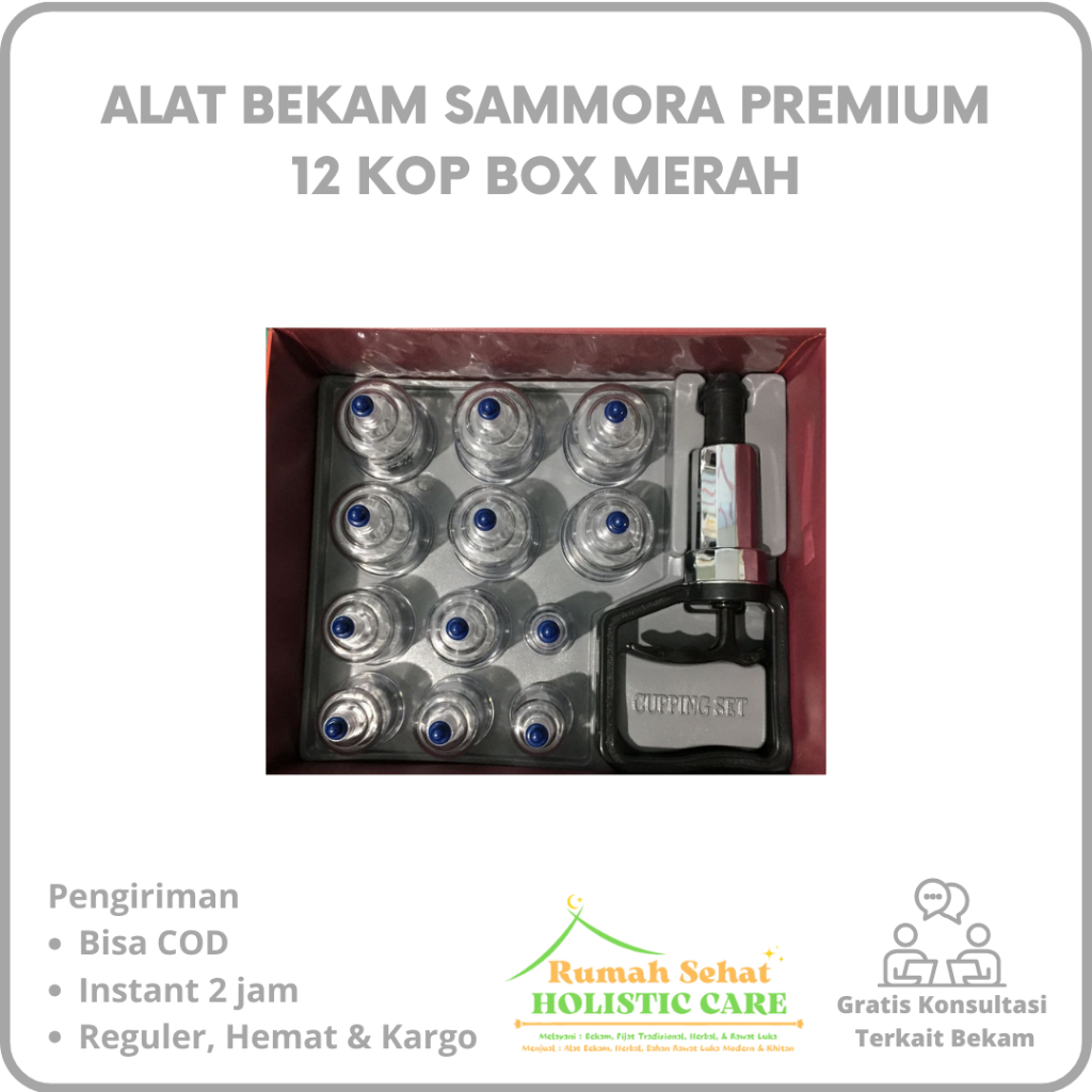 Alat Bekam Sammora Premium isi 12 Cup Sammora