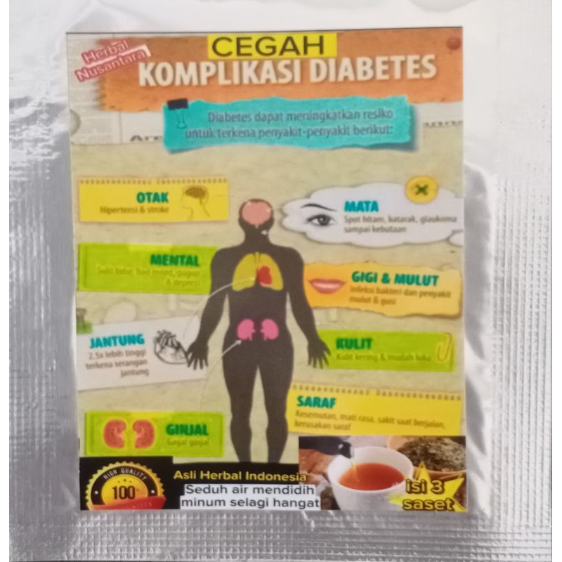 

HERBAL Diabetes.MENURUNKAN GULA AMPUH,MEMATIKAN VIRUS,BAKTERI JAMUR DALAM DARAH.UNTUK 6 GELAS TGGL SEDUH