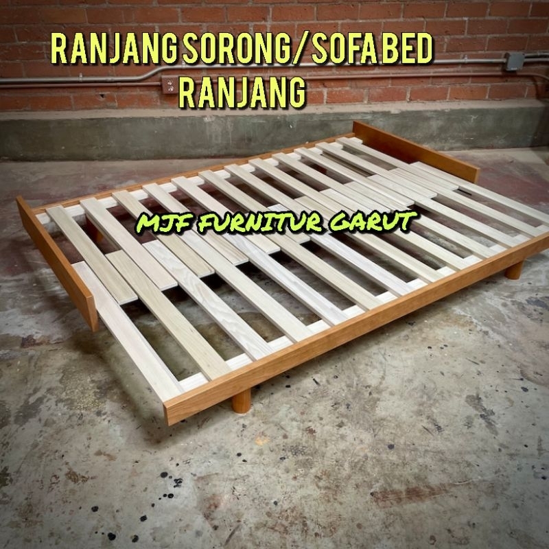 Ranjang kayu sorong No 3/Ranjang kayu Sorong No 2/Ranjang kayu Sorong No 1/Sofa bed dan ranjang/Ranj