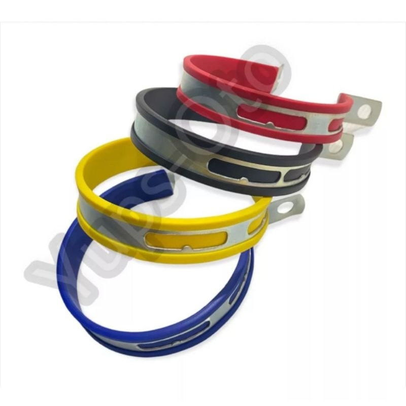 KLEMAN KLEM KNALPOT UKURAN 3.5 INCH BREKET BRACKET KeNALPOT RACING MOTOR UNIVERSAL 3,5 INCI Kenalpot