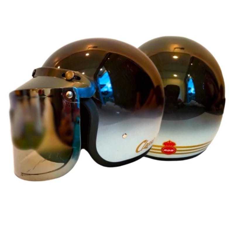 HELM BOGO CLASSIC GRADASI DUA WARNA PRIA & WANITA DEWASA