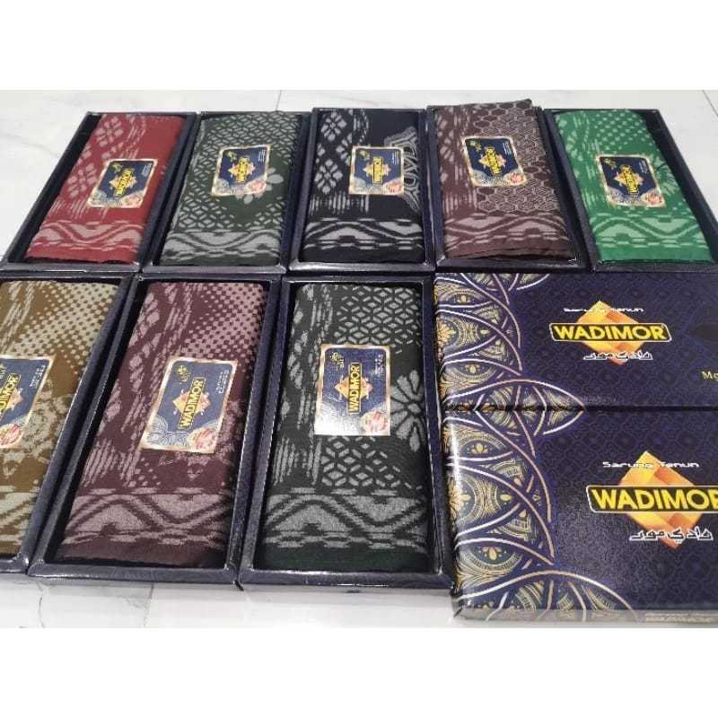 ISI 10 PICS Sarung wadimor motif bali dewasa / Sarung tenun wadimor motif bali / Wadimor sarung tenu