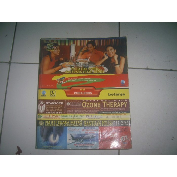 YELLOW PAGES/BUKU TELEPON/PETUNJUK TELEPON JAKARTA BELANJA 2004-2005
