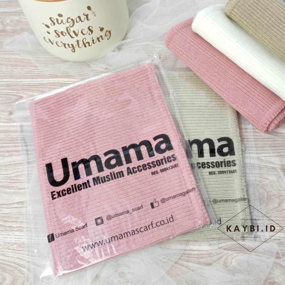 KodeW2i2H Inner Rajut Premium By Umama Scarf, Ciput Bandana Rajut 1 Warna