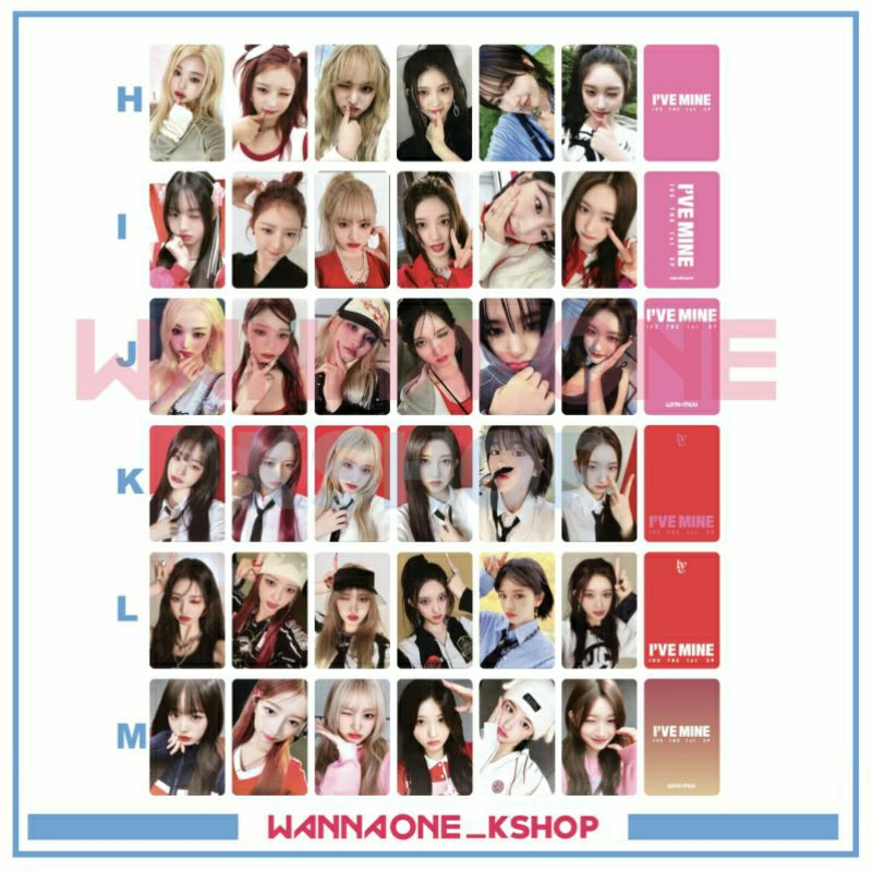 photocard ive MINE Album pob
