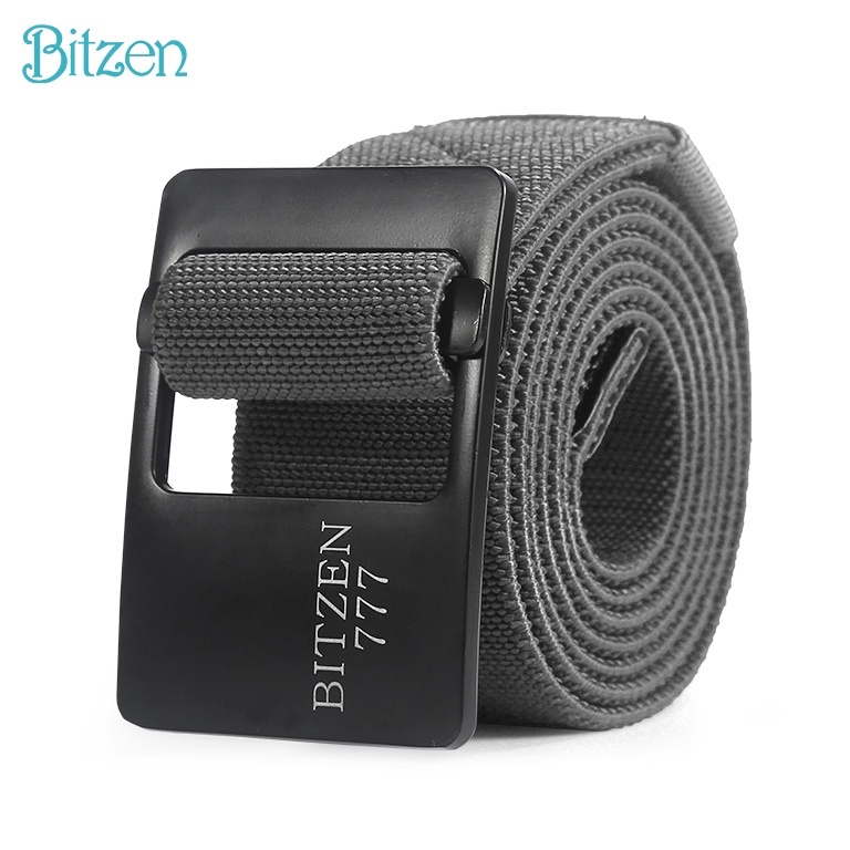 Trxk9K4w Bitzen 777 Ikat Pinggang Pria Nylon Canvas Sabuk Berkualitas Premium
