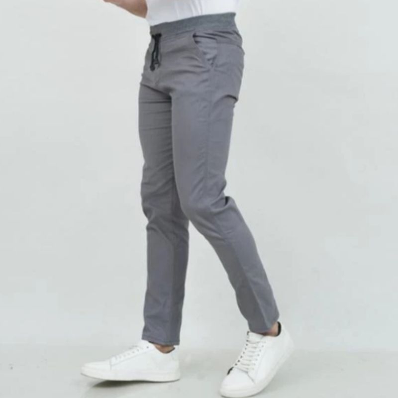 Insight Celana Panjang Chino Rib Trendy Pinggang Karet Melar Skinny Jeans Bahan 100% Cotton Reguler