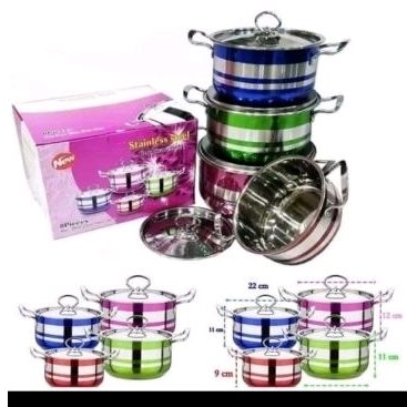 Panci warna/Cookware Set 4 pcs/Panci warna warni (pelangi)
